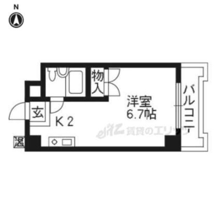 プルーリオン竹鼻の物件間取画像